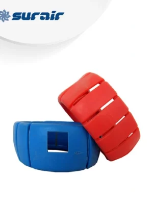 Protector para relojes manifold de goma rojo-azul