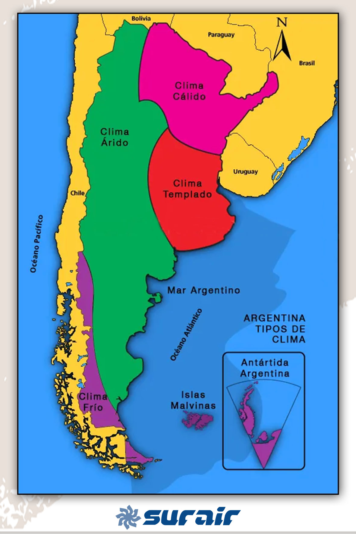 zonas climáticas en Argentina