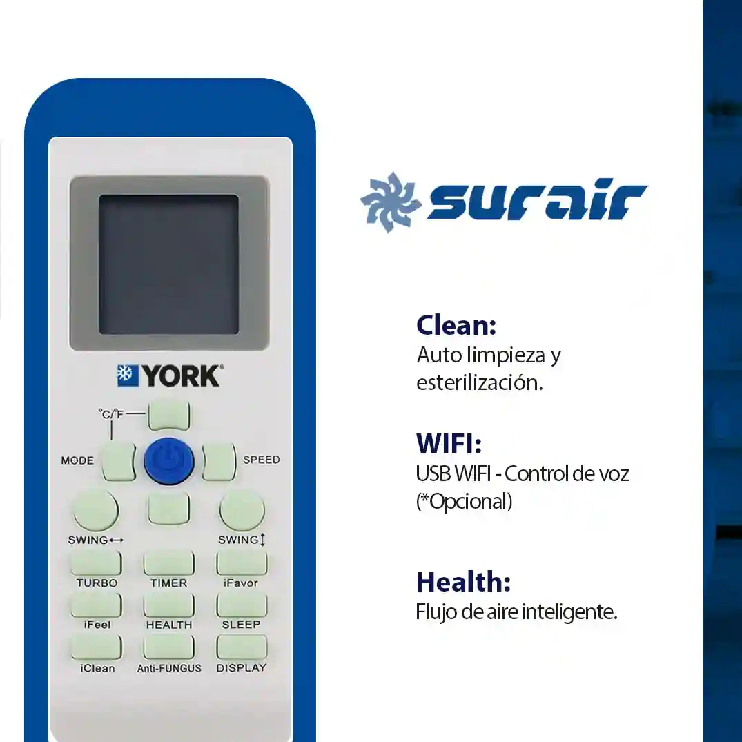 Acondicionador de aire York: Manual del Usuario
