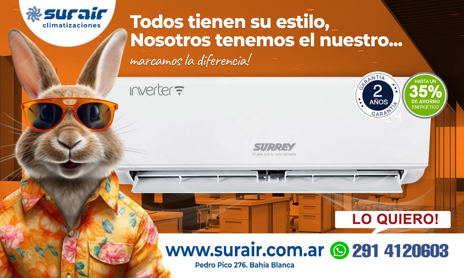 Surrey Split Inverter Smart 4500 Frío/Calor: La Elección Inteligente para tu Hogar