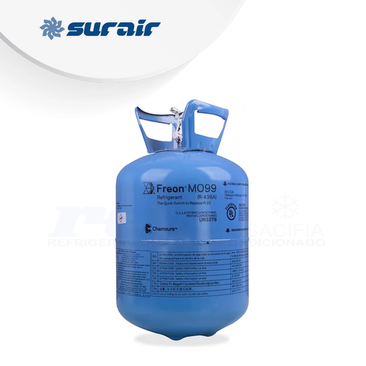 Garrafa descartable Freon M099 x11,35KG (R-438A)