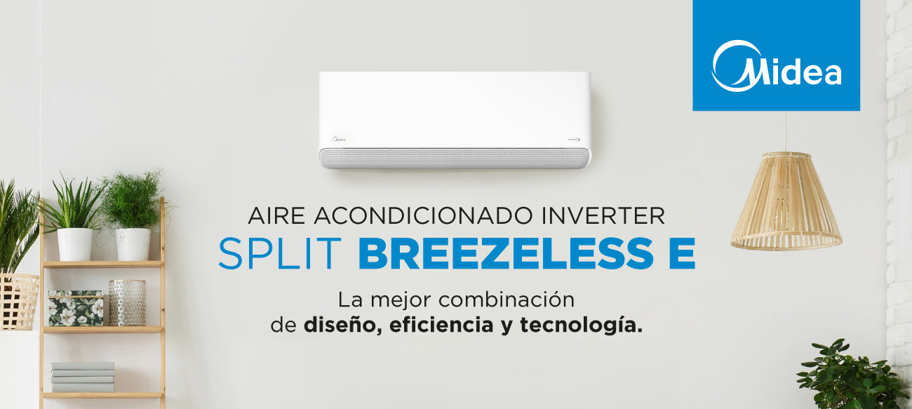 aire acondicionado Breezeless de Midea