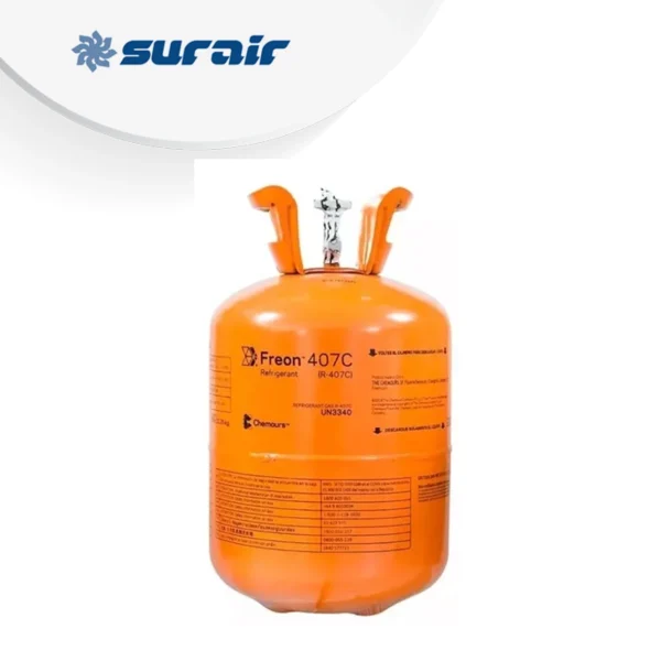 Garrafa Dupont R407C de 11.35Kg para refrigeración