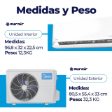 Aire Acondicionado Split Inverter Midea Breezeless 4500 Frío/Calor - Image 2