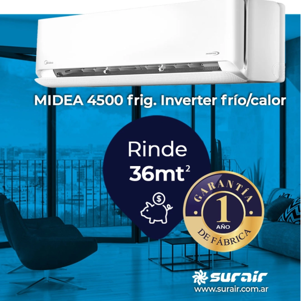 Aire Acondicionado Split Inverter Midea Breezeless 4500 Frío/Calor - Image 5