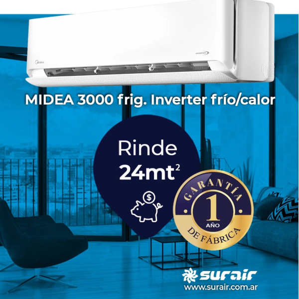 Aire Acondicionado Split Inverter Midea Breezeless 3000 Frío/Calor - Image 5